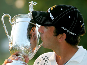 Geoff Ogilvy and the U.S. Open Trophy