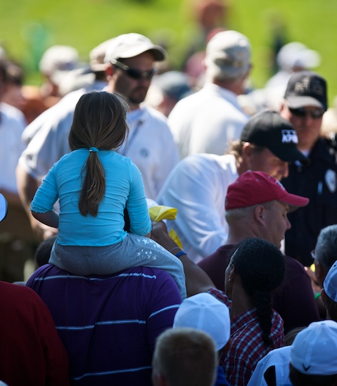 Girl Watching Phil Mickelson