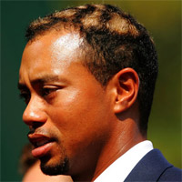Tiger Woods Dyed Hair