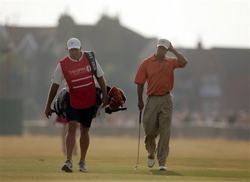 Woods and Williams at the 2006 British Open