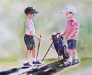 Junior Golf Painting