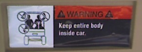 Golf Cart Safety Warning