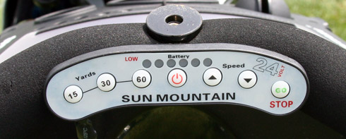 Sun Mountain Speed E Cart Controls