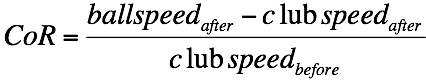 CoR Equation