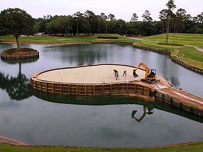 17th Green, TPC Sawgrass During Renovation