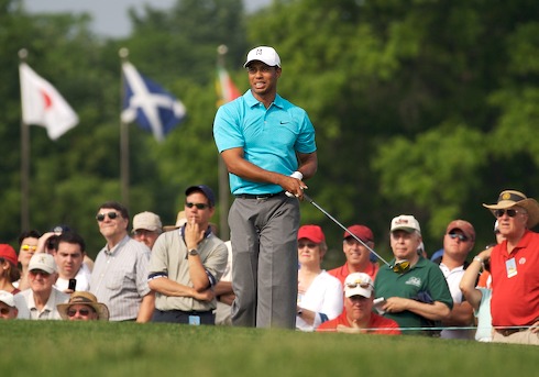 2K7 Memorial Tiger Woods Friday Glaring Down
