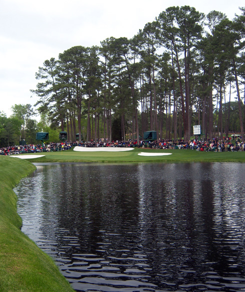 The 16th green