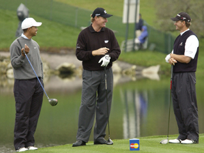 Tiger Woods, Ernie Els, Retief Goosen