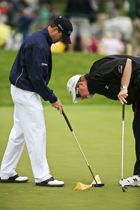 Zach Johnson Practice Putting