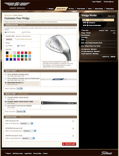 Ordering a TVD Wedge