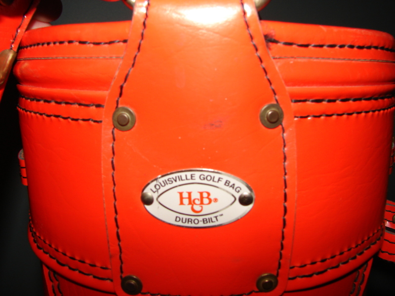 Power Bilt Louisville H&B Orange Duro Bilt Golf Bag NO RAIN COVER