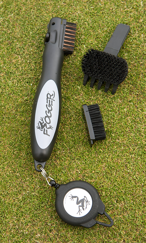 Custom Logo Golf Club Brush Golf Groove Cleaning Brush 2 Sided