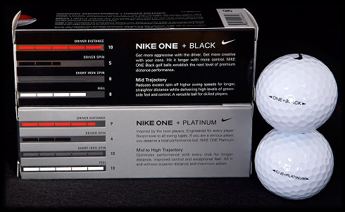 nike one black golf balls