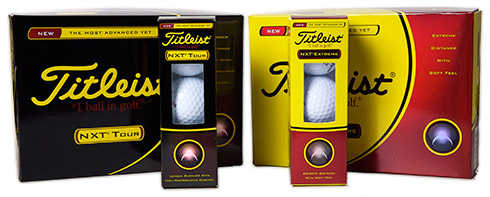 Titleist NXT Tour and NXT Extreme