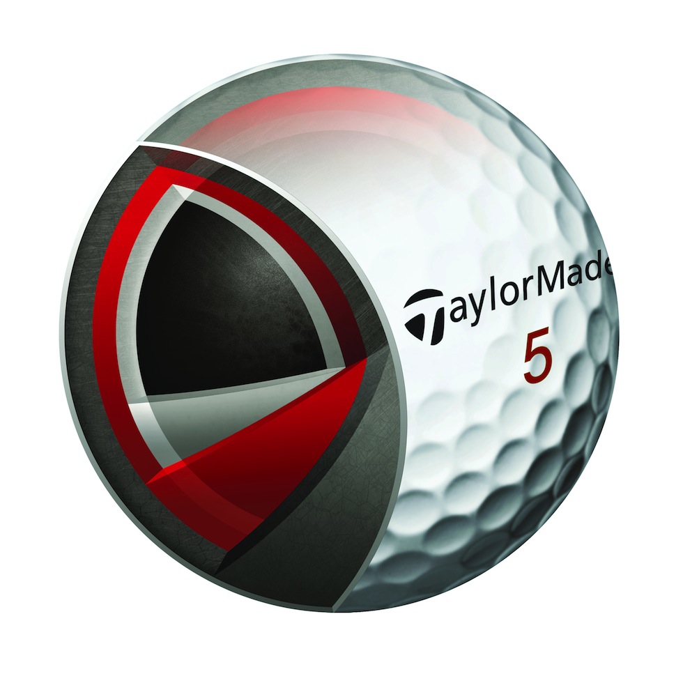 TaylorMade TP5 Balls Cutaway