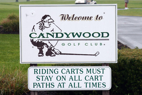 Candywood Sign