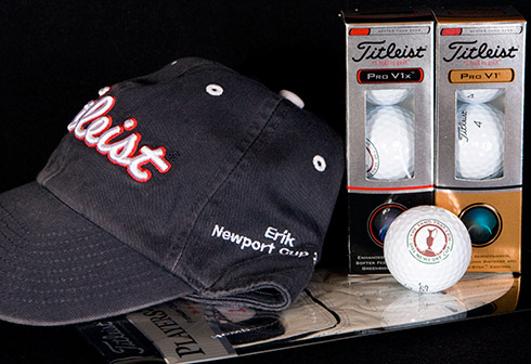 Titleist Hat, Balls, and Glove