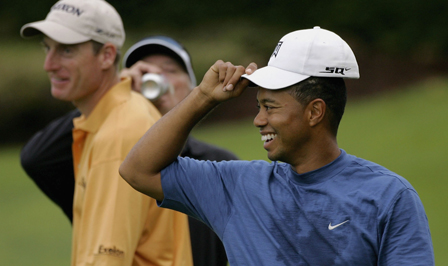 Jim Furyk and Tiger Woods