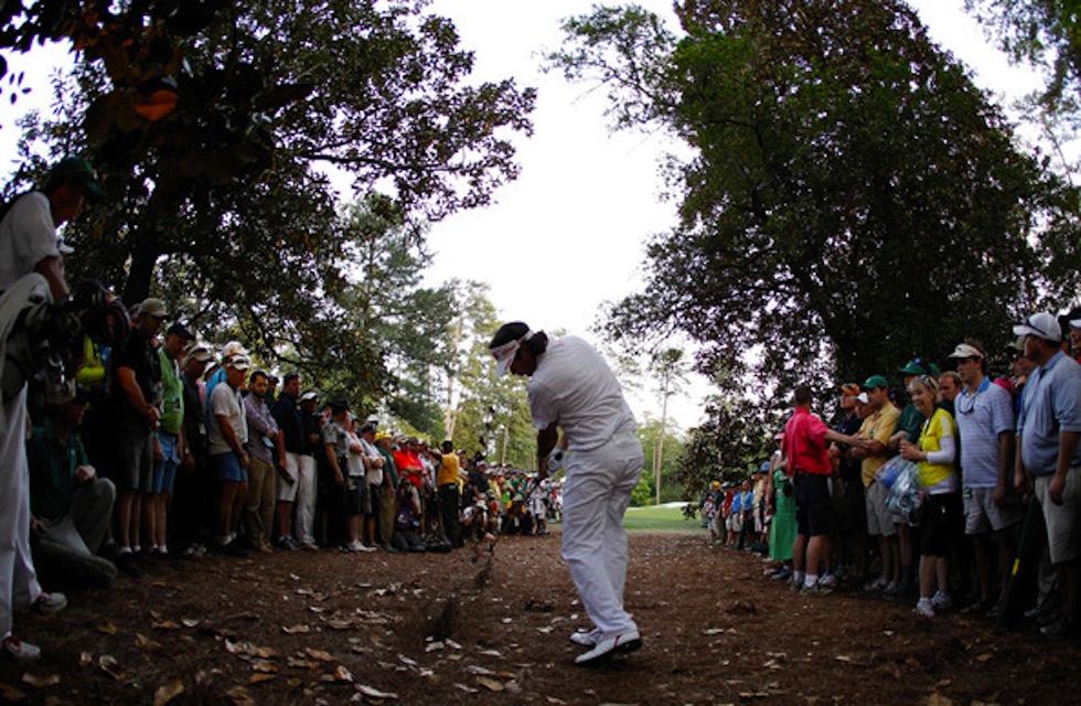 Bubba Watson 2012 Masters Playoff Woods