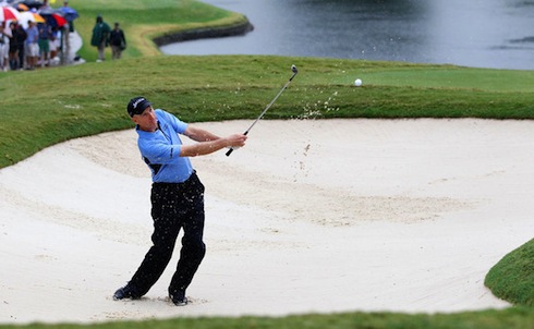 Jim Furyk 2010 Tour Championship Sunday 18th Hols Bunker