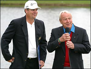 Kenny Perry with Arnold Palmer