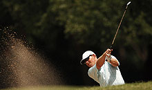 One of Justin Leonard's numerous sand saves