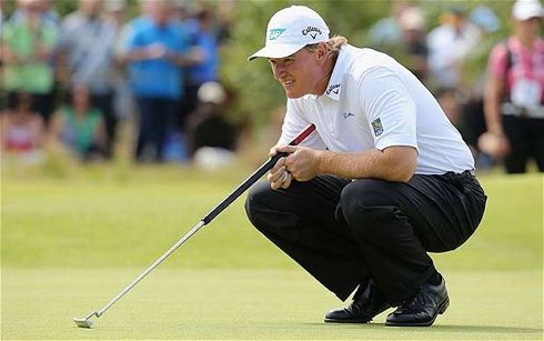 2012 Open Championship Winner Ernie Els with his belly putter