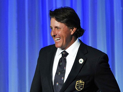 Phil Mickelson at the Hall of Fame