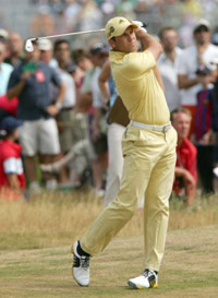 Sergio Garcia in Yellow