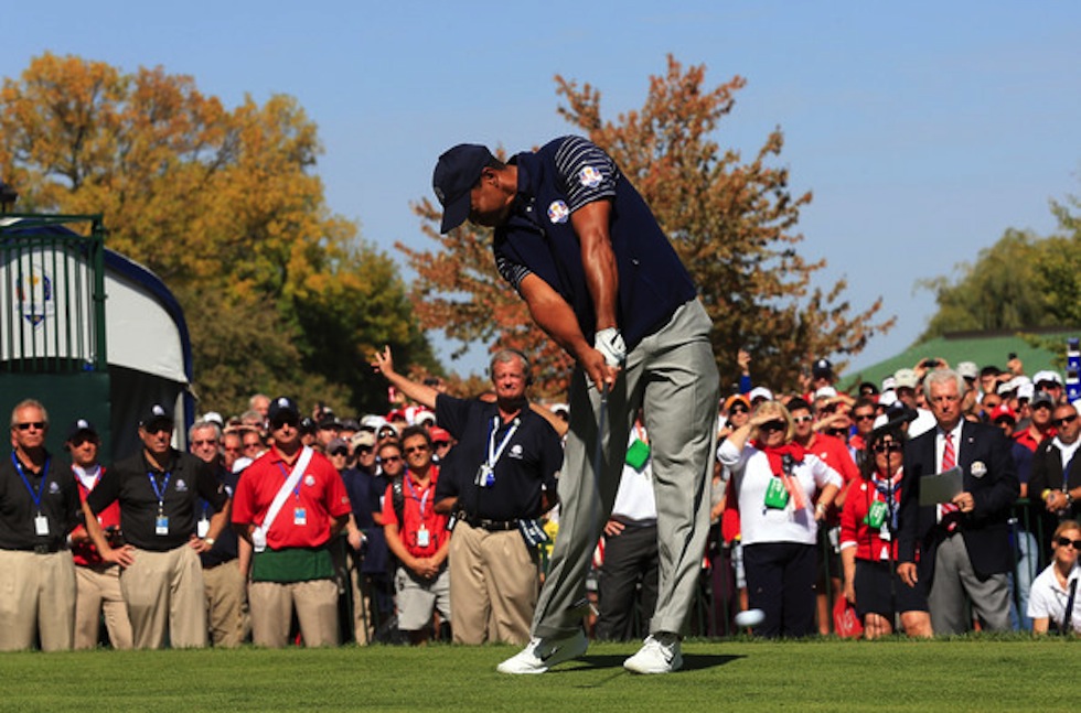 Tiger Woods 2012 Ryder Cup Saturday