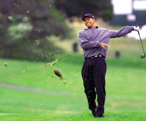 Tiger Woods Divot