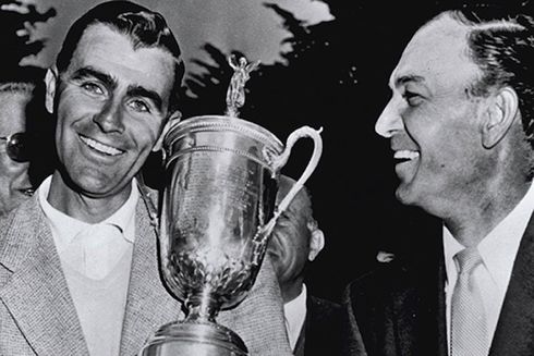 Jack Fleck and Ben Hogan at the 1955 U.S. Open