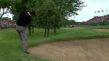 Tiger Woods, Bunkered at Hazeltine