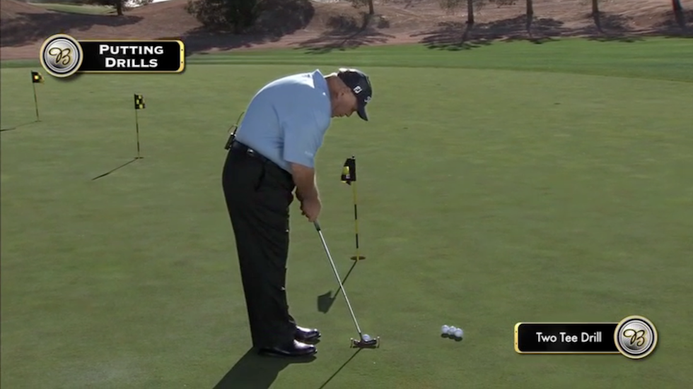 Butch Harmon About Golf Two Tee Drill